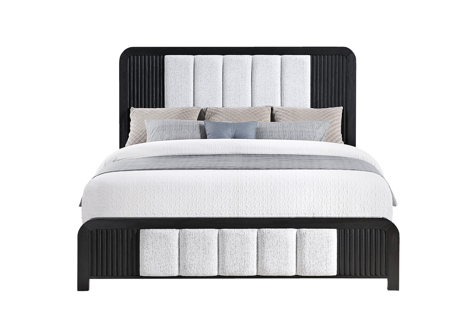 BECKETT WHITE/BLACK KING BED