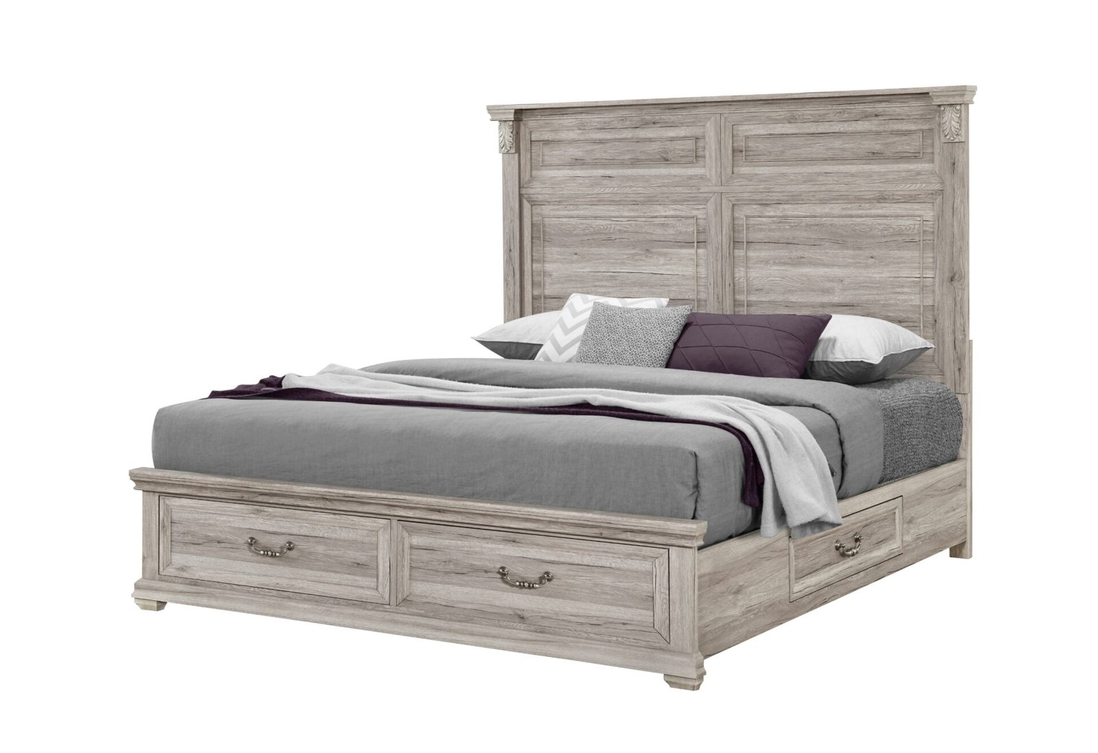 TATUM NATURAL FULL BED WITH STORAGE